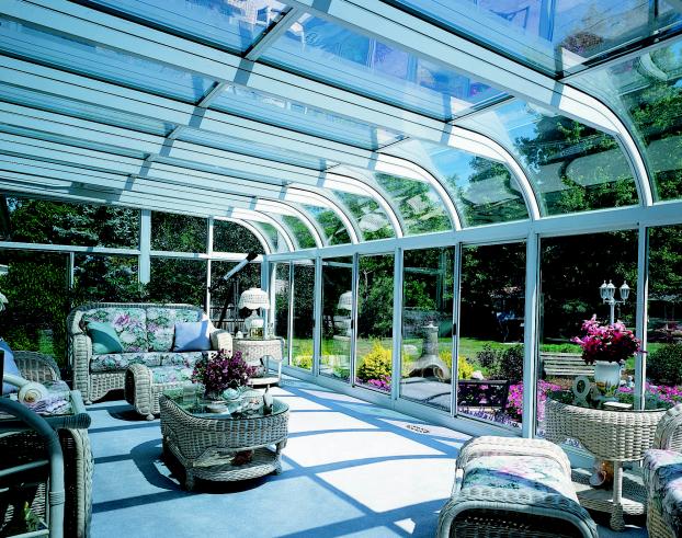 System 4 Glass curved roof