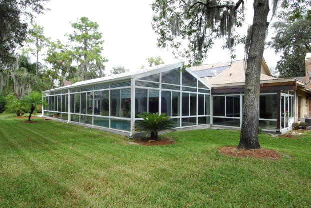 Cathedral pool enclosure